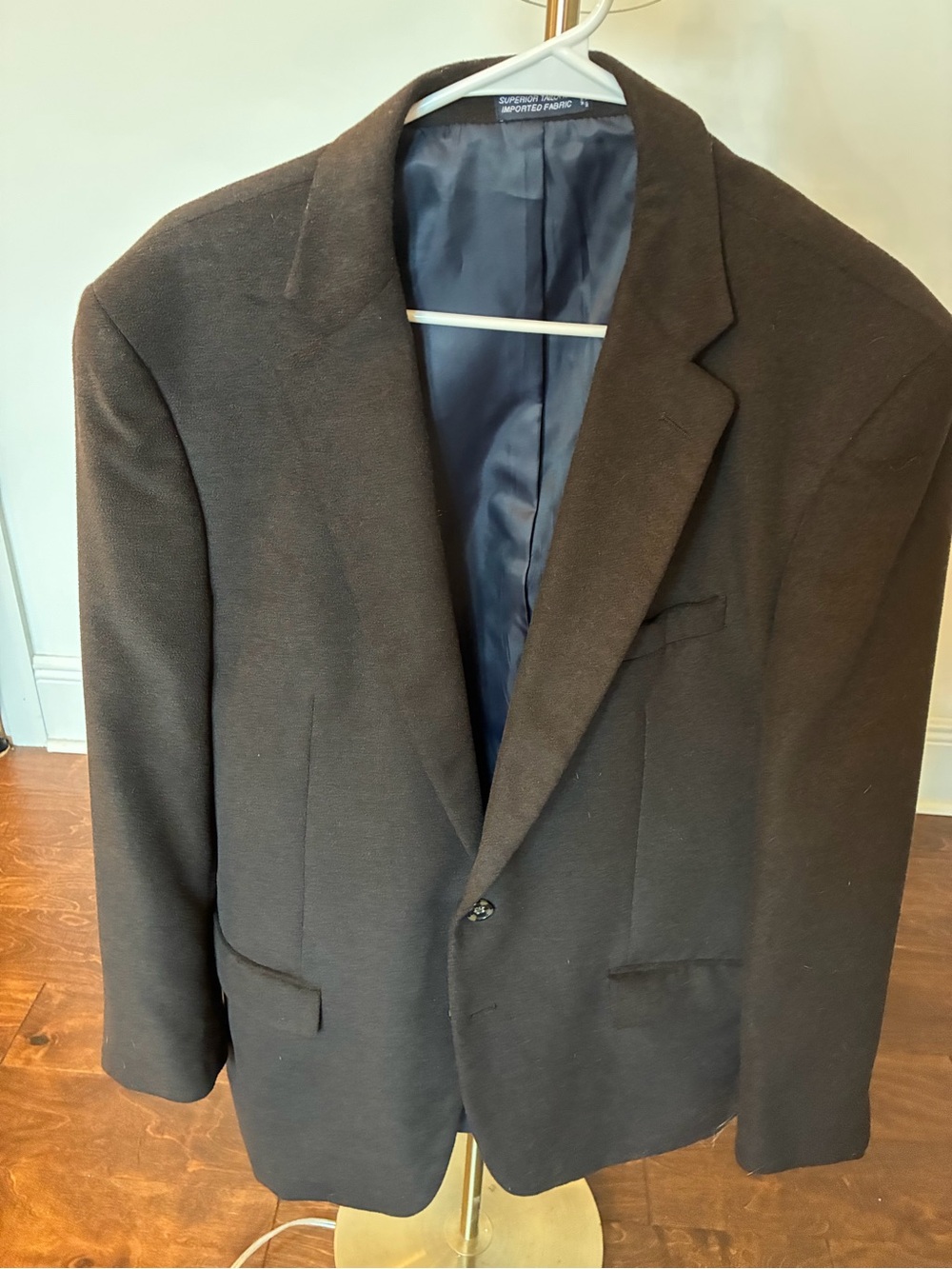 Nautica Men’s Black Blazer Sport Coat 42L Two Button Classic Fit